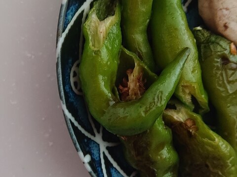 ししとうの醤油炒め